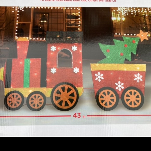 NIB Light Up 42” Choo choo Colorful Train With Presents Yard Decor - Picture 5 of 5